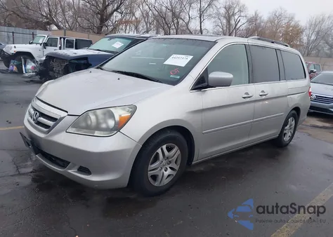 2007 Honda Odyssey Ex-L из США, поврежденный, VIN 5FNRL38627B460412